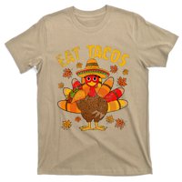 Turkey Eat Tacos Mexican Sombrero Thanksgiving Family T-Shirt