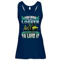 Tough Enough To Be A Logger For Skidder Drivers Ladies Essential Flowy Tank