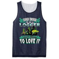 Tough Enough To Be A Logger For Skidder Drivers Mesh Reversible Basketball Jersey Tank