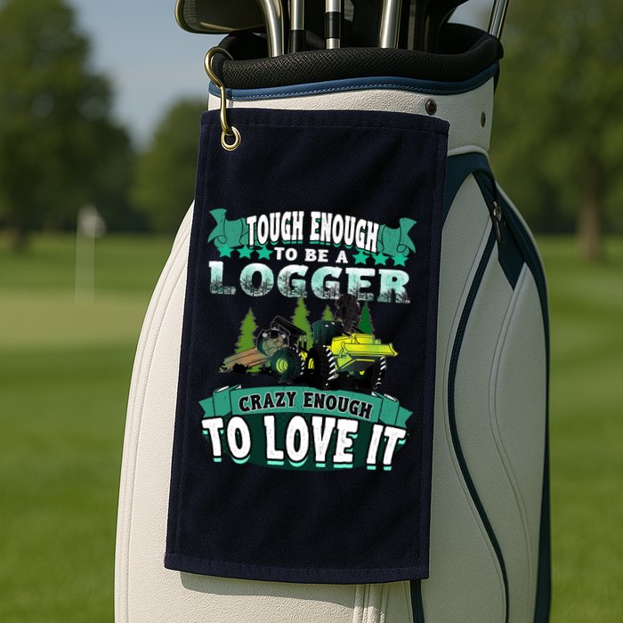 Tough Enough To Be A Logger For Skidder Drivers Golf Towel