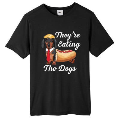 TheyRe Eating The Dogs Dachshund Hotdog Wiener Dog Tall Fusion ChromaSoft Performance T-Shirt