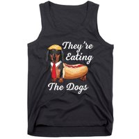 TheyRe Eating The Dogs Dachshund Hotdog Wiener Dog Tank Top