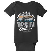 Take Em To The Train Station Western Coountr Baby Bodysuit