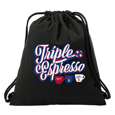 Triple Espresso Drawstring Bag