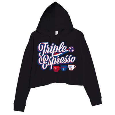 Triple Espresso Crop Fleece Hoodie