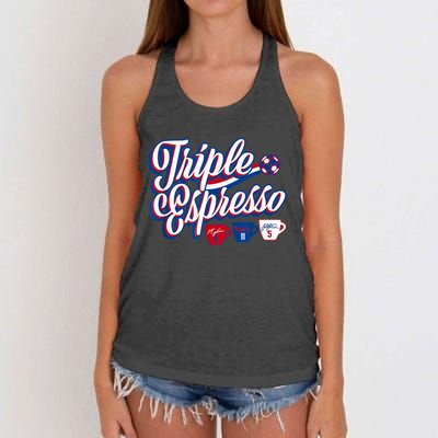 Triple Espresso Women's Knotted Racerback Tank