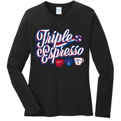 Triple Espresso Ladies Long Sleeve Shirt