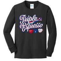 Triple Espresso Kids Long Sleeve Shirt