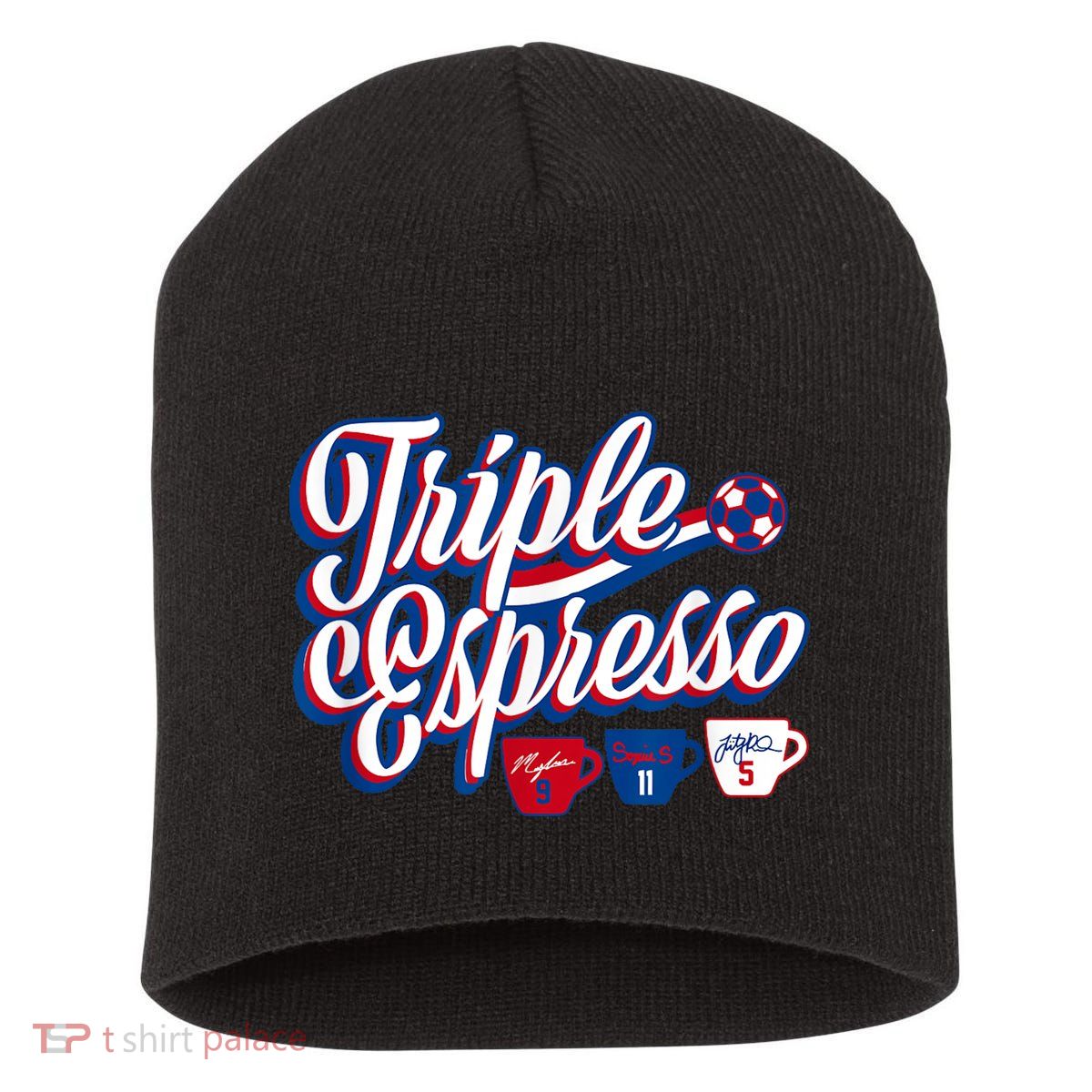 Triple Espresso Short Acrylic Beanie