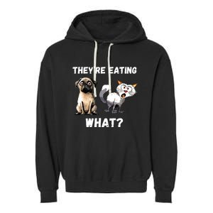 They’Re Eating The Dogs They’Re Eating The Cats The Pets Garment-Dyed Fleece Hoodie