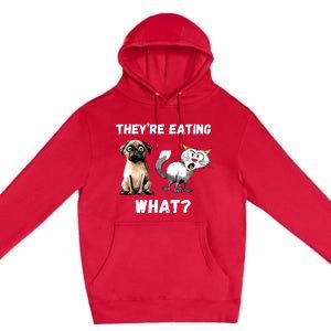 They’Re Eating The Dogs They’Re Eating The Cats The Pets Premium Pullover Hoodie