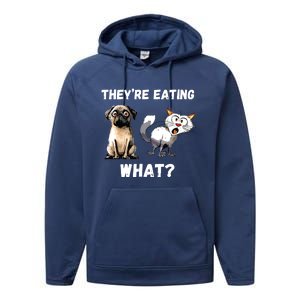 They’Re Eating The Dogs They’Re Eating The Cats The Pets Performance Fleece Hoodie