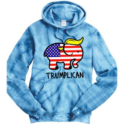 Trumplican Elephant TrumpFunny RepublicanUltra Maga 2024 Tie Dye Hoodie