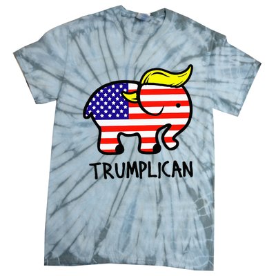 Trumplican Elephant TrumpFunny RepublicanUltra Maga 2024 Tie-Dye T-Shirt