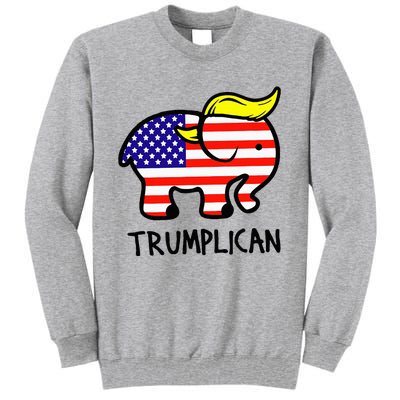 Trumplican Elephant TrumpFunny RepublicanUltra Maga 2024 Tall Sweatshirt