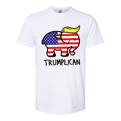 Trumplican Elephant TrumpFunny RepublicanUltra Maga 2024 Softstyle® CVC T-Shirt