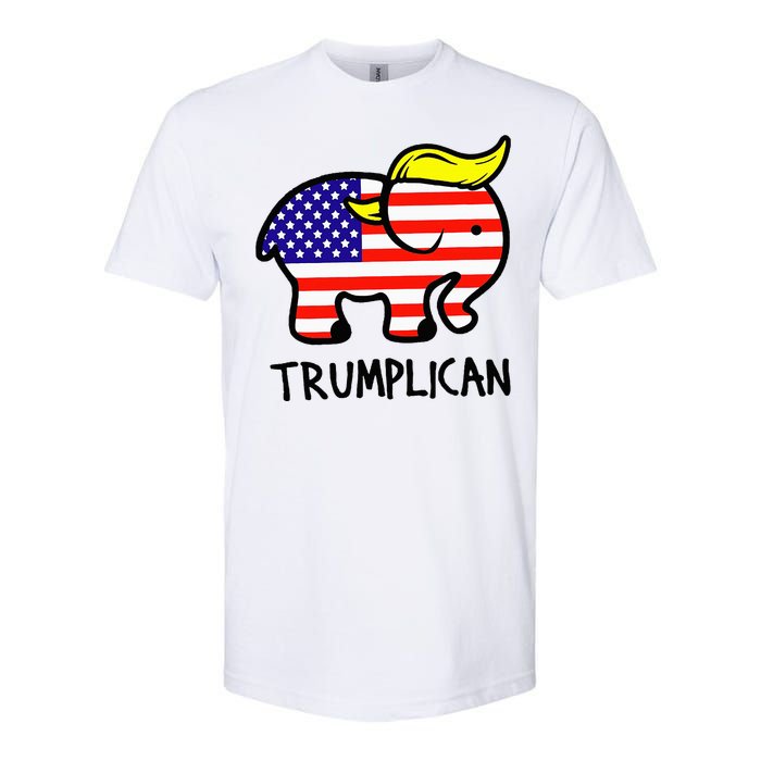 Trumplican Elephant TrumpFunny RepublicanUltra Maga 2024 Softstyle CVC T-Shirt