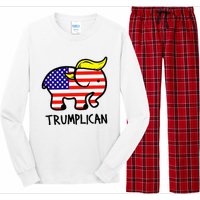 Trumplican Elephant TrumpFunny RepublicanUltra Maga 2024 Long Sleeve Pajama Set