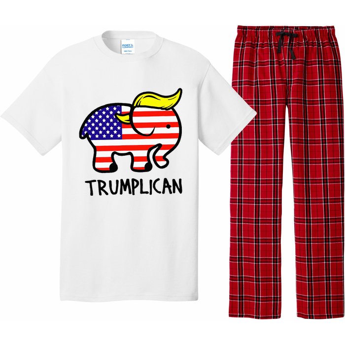 Trumplican Elephant TrumpFunny RepublicanUltra Maga 2024 Pajama Set