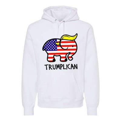 Trumplican Elephant TrumpFunny RepublicanUltra Maga 2024 Premium Hoodie