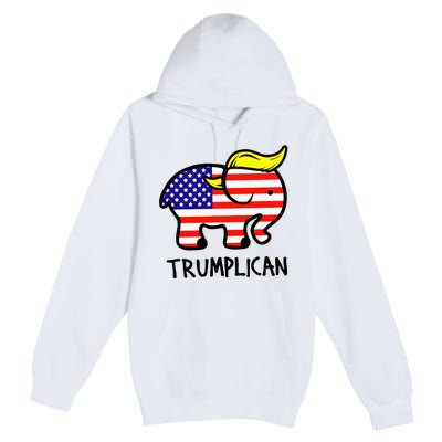 Trumplican Elephant TrumpFunny RepublicanUltra Maga 2024 Premium Pullover Hoodie