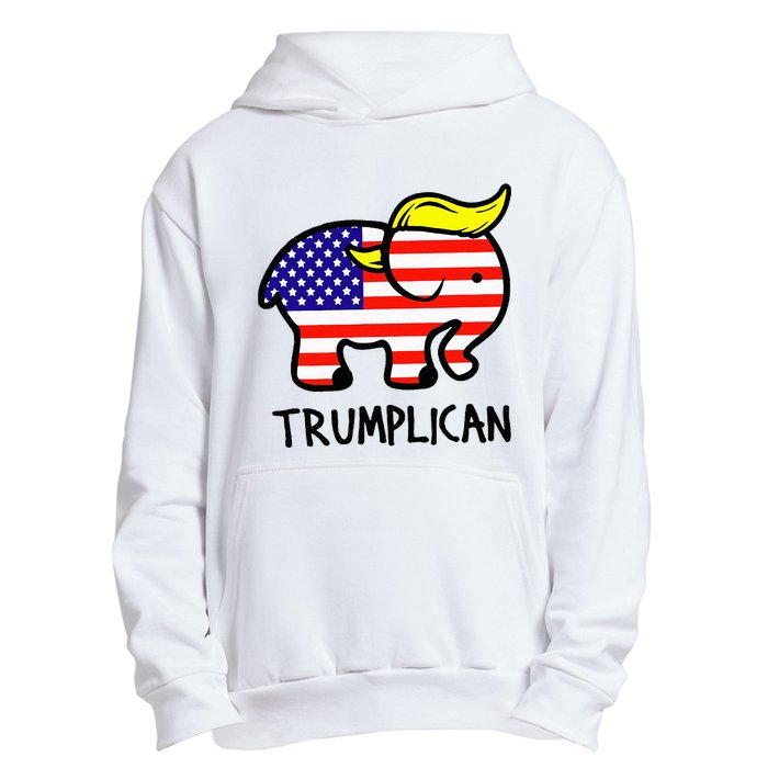 Trumplican Elephant TrumpFunny RepublicanUltra Maga 2024 Urban Pullover Hoodie