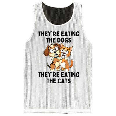 TheyRe Eating The Dogs TheyRe Eating The Cats Mesh Reversible Basketball Jersey Tank