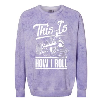 Train Engineer Colorblast Crewneck Sweatshirt