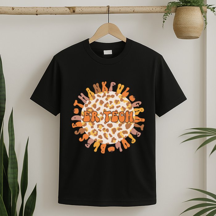 Thankful ER Tech Thanksgiving Emergency Room Tech ER Tech T-Shirt