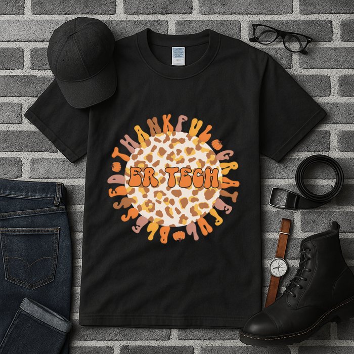 Thankful ER Tech Thanksgiving Emergency Room Tech ER Tech Tall T-Shirt