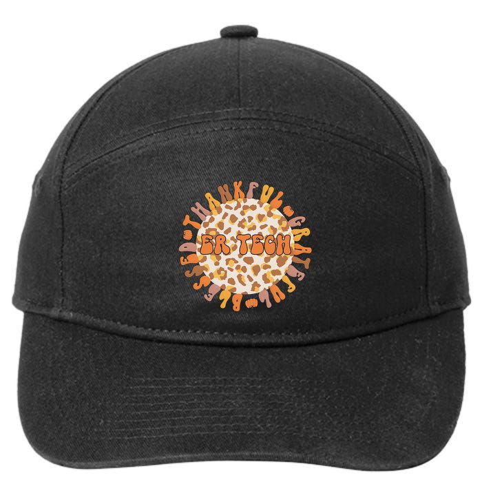 Thankful ER Tech Thanksgiving Emergency Room Tech ER Tech 7-Panel Snapback Hat