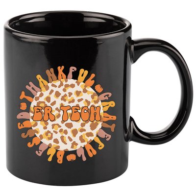 Thankful ER Tech Thanksgiving Emergency Room Tech ER Tech 11oz C Handle Ceramic Mug