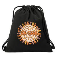 Thankful ER Tech Thanksgiving Emergency Room Tech ER Tech Drawstring Bag