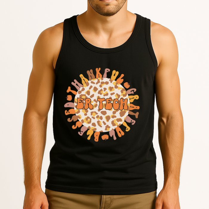 Thankful ER Tech Thanksgiving Emergency Room Tech ER Tech Tank Top