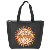 Thankful ER Tech Thanksgiving Emergency Room Tech ER Tech Zip Tote Bag