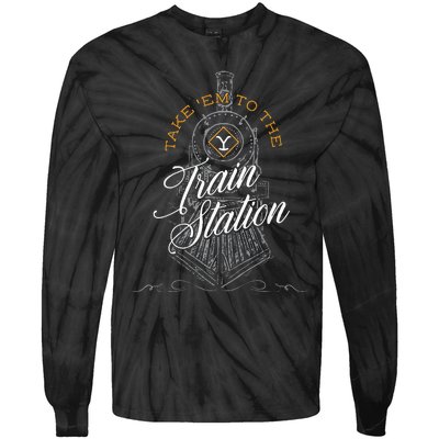 Take Em To The Train Station Tie-Dye Long Sleeve Shirt