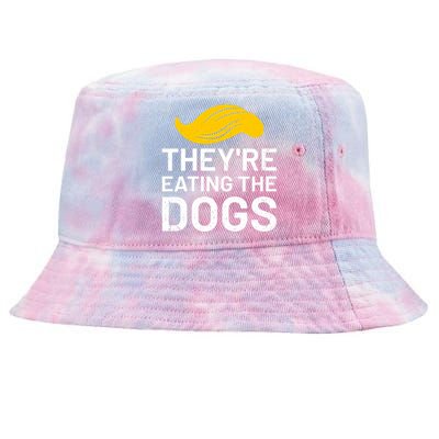 TheyRe Eating The Dogs Tie-Dyed Bucket Hat