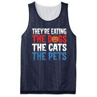 TheyRe Eating The Dogs The Cats The Pets Halloween Mesh Reversible Basketball Jersey Tank