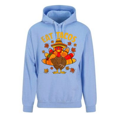 Turkey Eat Tacos Mexican Sombrero Thanksgiving Family Unisex Surf Hoodie