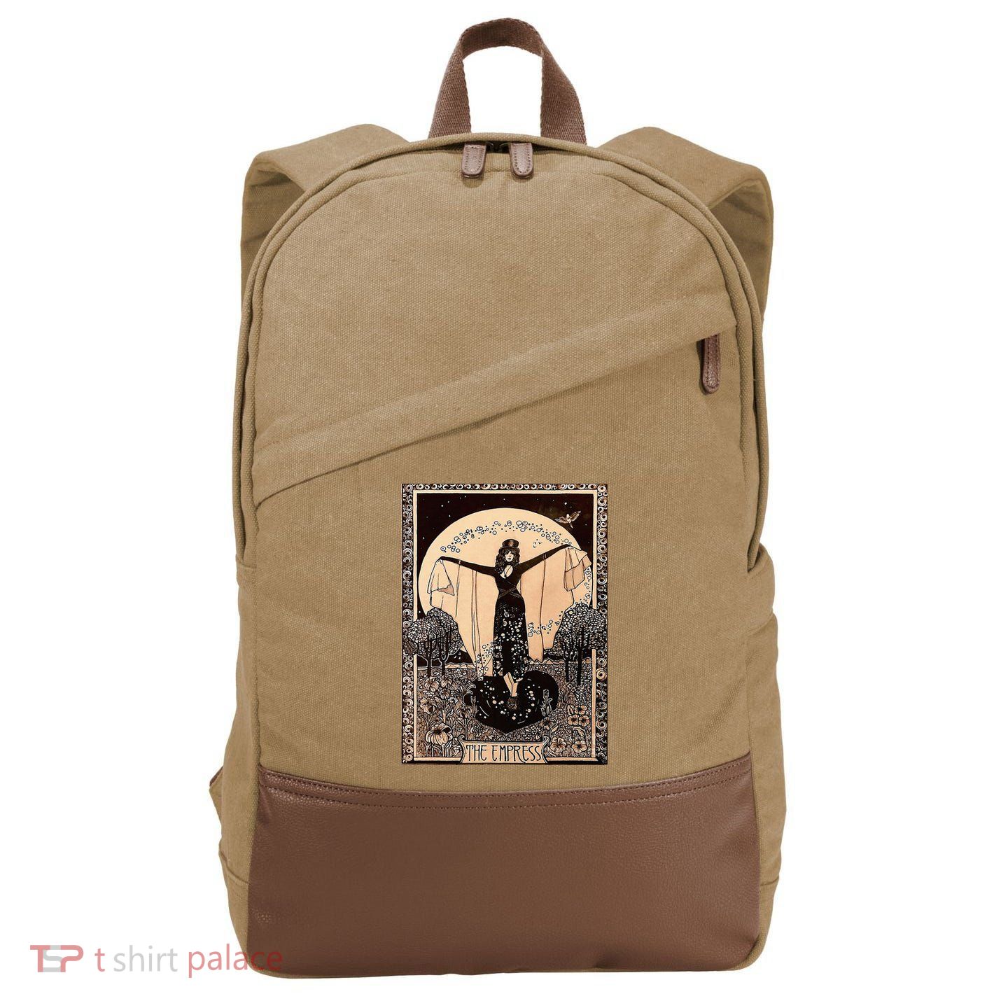 The Empress Tarot Card Cotton Canvas Backpack