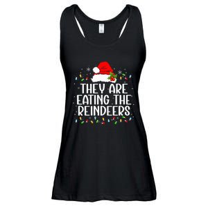 TheyRe Eating The Reindeers Funny Christmas Ladies Essential Flowy Tank