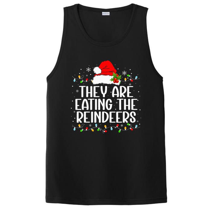 TheyRe Eating The Reindeers Funny Christmas PosiCharge Competitor Tank