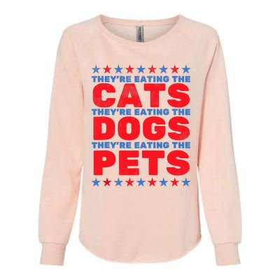 TheyRe Eating The Dogs Eating The Cats Election 2024 Womens California Wash Sweatshirt