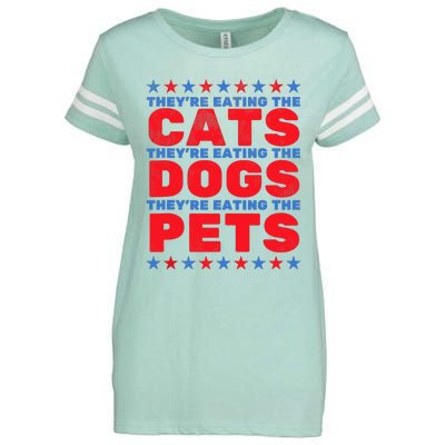 TheyRe Eating The Dogs Eating The Cats Election 2024 Enza Ladies Jersey Football T-Shirt