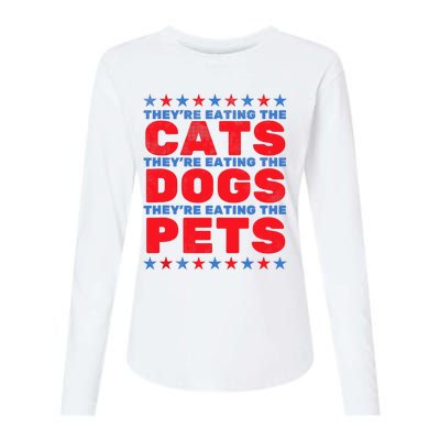 TheyRe Eating The Dogs Eating The Cats Election 2024 Womens Cotton Relaxed Long Sleeve T-Shirt