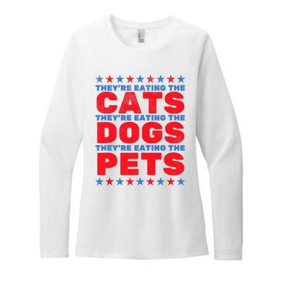 TheyRe Eating The Dogs Eating The Cats Election 2024 Womens CVC Long Sleeve Shirt