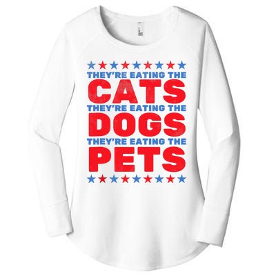 TheyRe Eating The Dogs Eating The Cats Election 2024 Women's Perfect Tri Tunic Long Sleeve Shirt