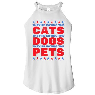 TheyRe Eating The Dogs Eating The Cats Election 2024 Women's Perfect Tri Rocker Tank