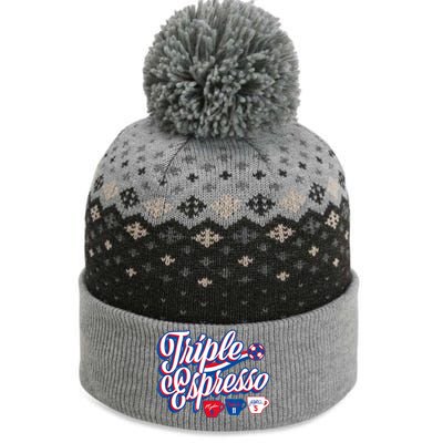 Triple Espresso The Baniff Cuffed Pom Beanie