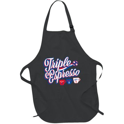 Triple Espresso Full-Length Apron With Pockets